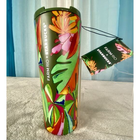 Starbucks x FARM Rio Banana Board Cold Cup Tumbler | 24oz | Brand New - Picture 1 of 9